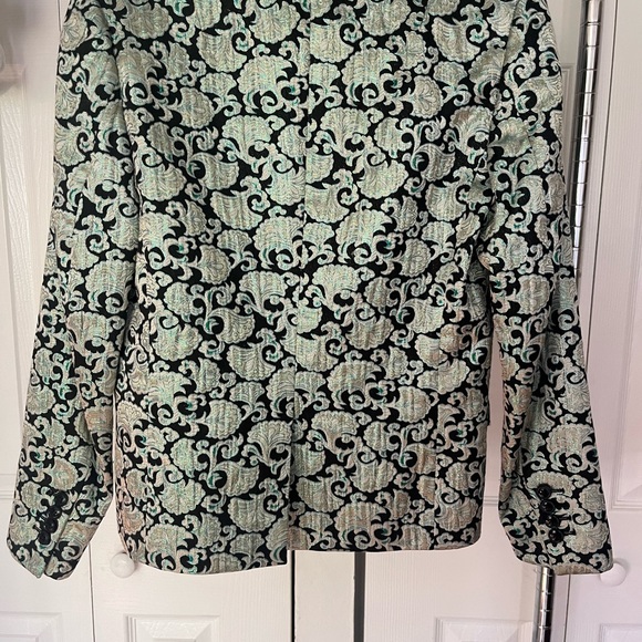 Dries can Noten metallic silver and blue blazer. Size 38 EU. Fits US 6. - Picture 3 of 5